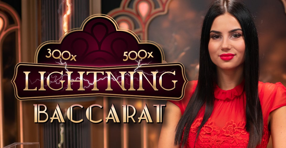 Lightning Baccarat logo – Live Shows by Evolution at Jonbet