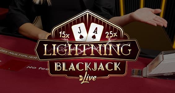 Lightning Blackjack game by Evolution – logo hosted on Jonbet